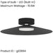 2 PACK Elegant Modern Black Ceiling Light Fixture for Indoor Use Perfect for Any Room