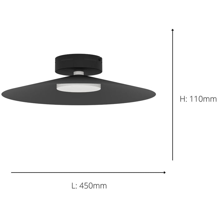 2 PACK Elegant Modern Black Ceiling Light Fixture for Indoor Use Perfect for Any Room