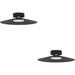 2 PACK Elegant Modern Black Ceiling Light Fixture for Indoor Use Perfect for Any Room