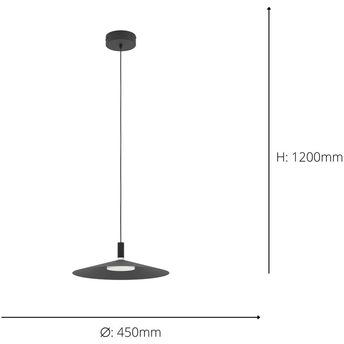 Stylish Modern Black Pendant Ceiling Light for Contemporary Indoor Spaces