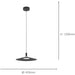Stylish Modern Black Pendant Ceiling Light for Contemporary Indoor Spaces