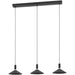 Sleek Black Bar Pendant Light Modern Indoor Ceiling Lighting for Home Decor