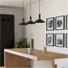 Sleek Black Bar Pendant Light Modern Indoor Ceiling Lighting for Home Decor