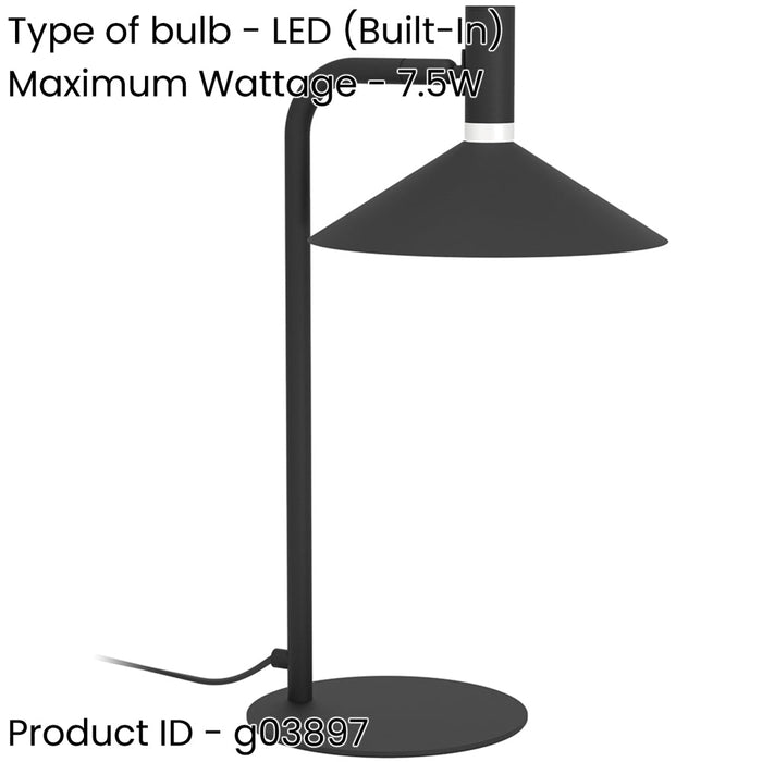 Sleek Modern Black Table Lamp for Stylish Indoor Home Illumination