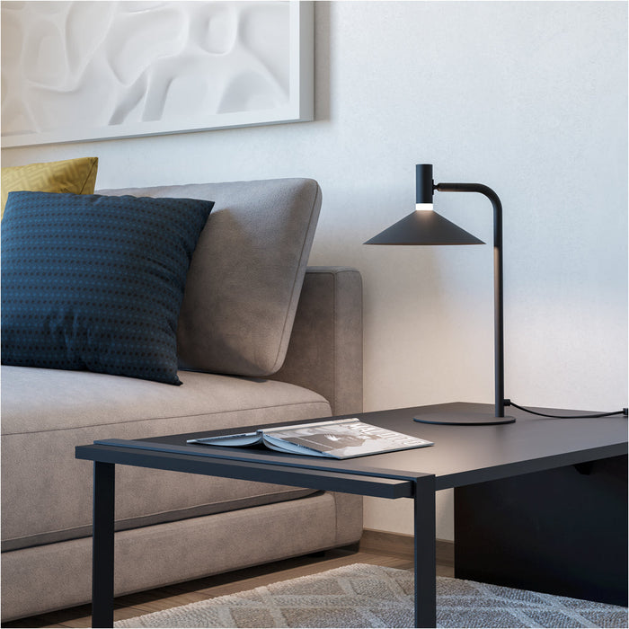 2 PACK Sleek Modern Black Table Lamp for Stylish Indoor Home Illumination