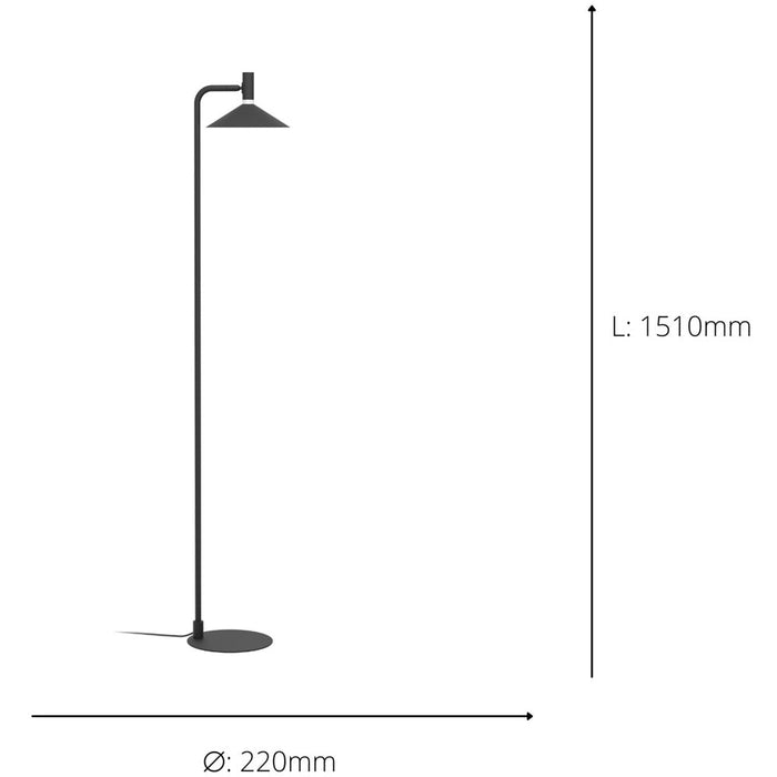 Stylish Modern Black Floor Lamp for Home Elegant Indoor Lighting Solution