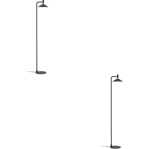 2 PACK Stylish Modern Black Floor Lamp for Home Elegant Indoor Lighting Solution