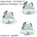 2 PACK Sleek White Ceiling Spotlight for Contemporary Indoor Lighting