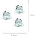2 PACK Sleek White Ceiling Spotlight for Contemporary Indoor Lighting