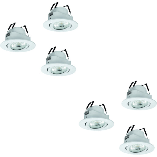 2 PACK Sleek White Ceiling Spotlight for Contemporary Indoor Lighting