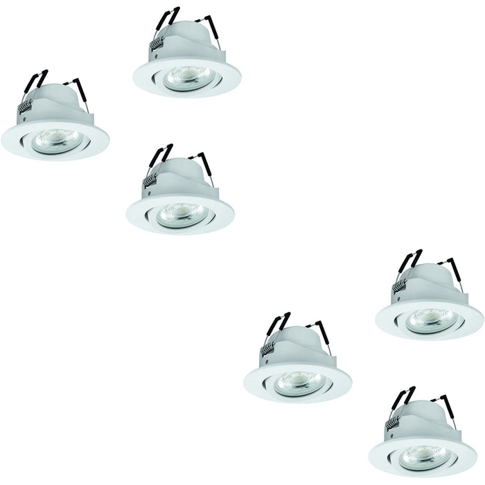 2 PACK Sleek White Ceiling Spotlight for Contemporary Indoor Lighting