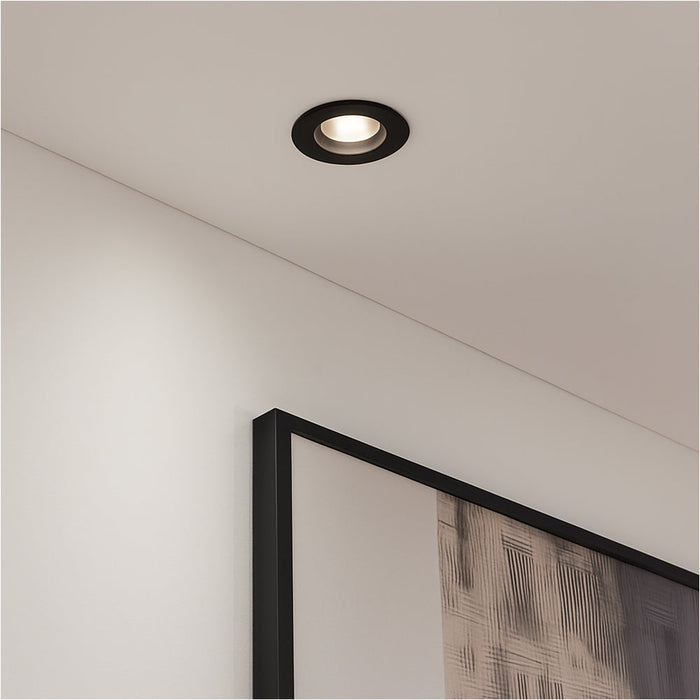2 PACK Sleek Modern Black Ceiling Spotlight for Indoor Spaces Perfect for Home Lighting