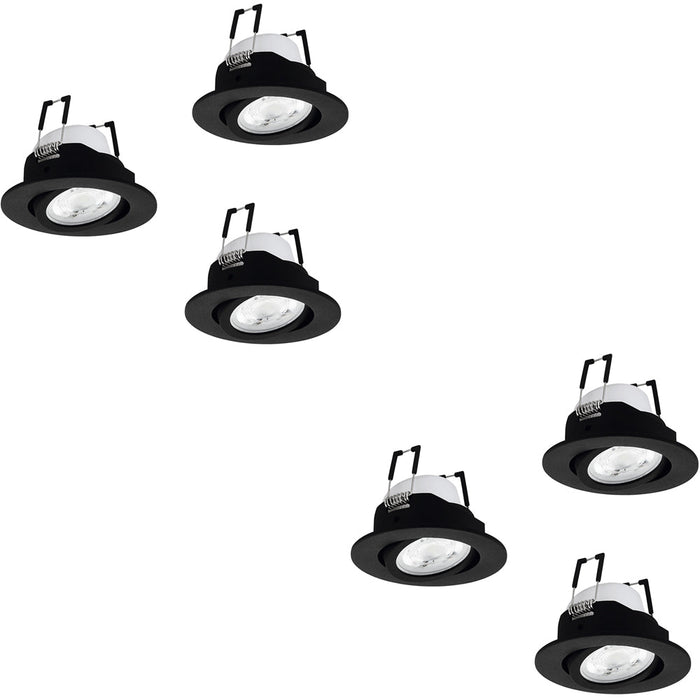 2 PACK Sleek Modern Black Ceiling Spotlight for Indoor Spaces Perfect for Home Lighting