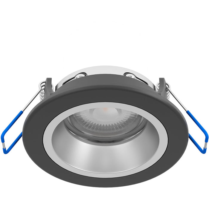 Sleek Black and Silver Ceiling Spotlight for Modern Indoor Spaces