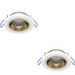 2 PACK Elegant Modern White and Gold Indoor Ceiling Spotlight for Stylish Homes