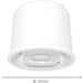 2 PACK Stylish Modern White Ceiling Spotlight for Indoor Home Decor