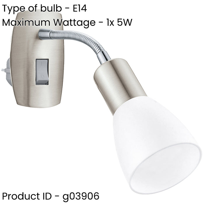 Sleek Modern Satin Nickel and Chrome LED Wall Light for Indoor Spaces