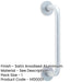 Aluminium Shape Pull Handle with Rose Fixing Satin Anodised Finish 305x19mm Door Handle-1
