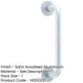 Sleek Aluminium Shape Pull Handle with Rose Fixing Satin Anodised Finish Door Handle-1