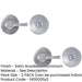 PACK Satin Anodised Aluminium Easy Turn Release Lock 50mm Door Handle-1