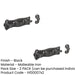 PACK Antique Straight Bolts 125mm Elegant Black Finish Home Decor Door Bolt Lock (1)-1