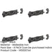 PACK Antique Straight Bolts 125mm Elegant Black Finish Home Decor Door Bolt Lock-1