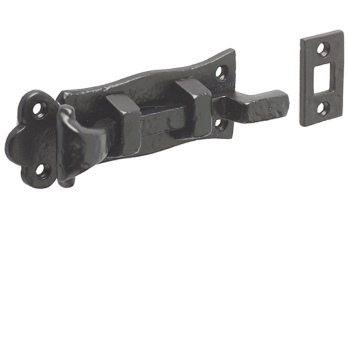 High-Quality Antique Necked Bolts 125mm Classic Black Finish Door Bolt Lock