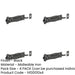 PACK Antique Black Necked Bolts 200mm Perfect Vintage Projects Door Bolt Lock-1