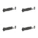 PACK Antique Black Necked Bolts 200mm Perfect Vintage Projects Door Bolt Lock