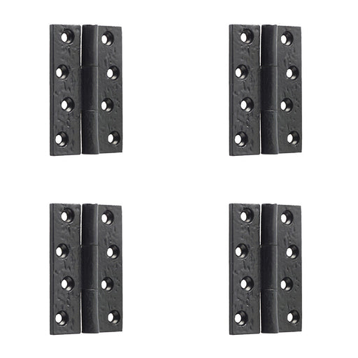 PACK Antique Black Butt Hinge 76x50mm Perfect Vintage Doors Traditional Gate Door Door Hinges