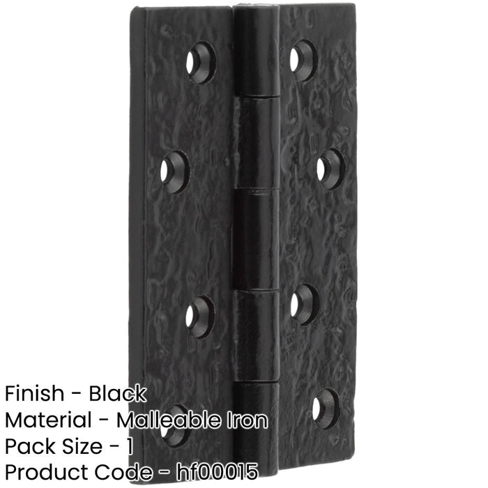 Antique Black Butt Hinge 100x67mm Classic Design Doors Traditional Gate Door Door Hinges-1