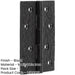 Antique Black Butt Hinge 100x67mm Classic Design Doors Traditional Gate Door Door Hinges-1