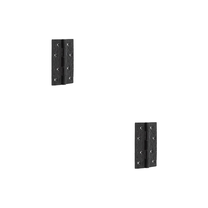 PACK Antique Black Butt Hinge 100x67mm Classic Design Doors Traditional Gate Door Door Hinges (1)