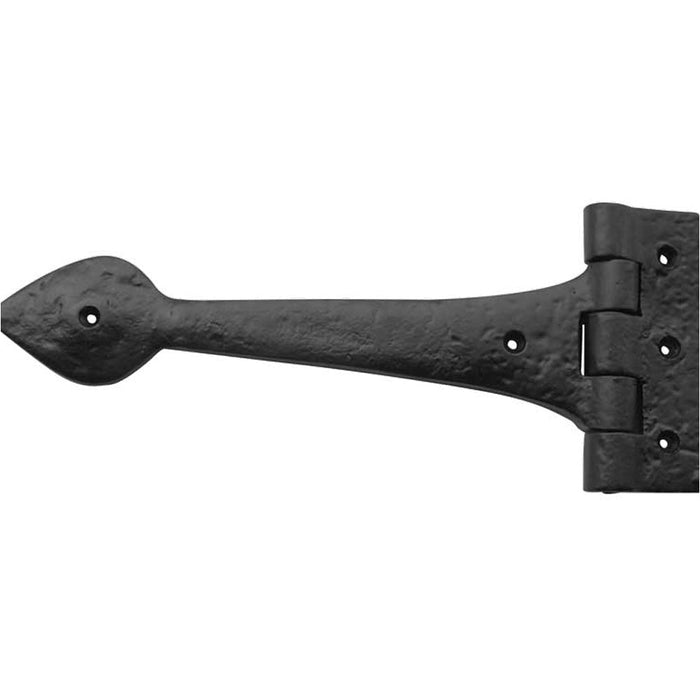 Rustic Antique Gate Hinge 225mm Elegant Black Finish Traditional Gate Door Door Hinges