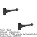 PACK Premium Quality Antique Gate Hinge 315mm Elegant Black Finish Traditional Gate Door Door Hinges (1)-1