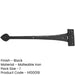 Premium Quality Antique Black Gate Hinge 430mm Durable Design Traditional Gate Door Door Hinges-1