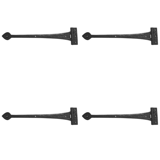 PACK Premium Quality Antique Black Gate Hinge 430mm Durable Design Traditional Gate Door Door Hinges