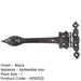 Premium Antique Gate Hinge 230mm Elegant Black Finish Traditional Gate Door Door Hinges-1