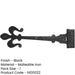Premium 400mm Antique Black Gate Hinge Classic Doors Traditional Gate Door Door Hinges-1