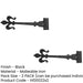 PACK Premium 400mm Antique Black Gate Hinge Classic Doors Traditional Gate Door Door Hinges (1)-1