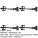 PACK Premium 400mm Antique Black Gate Hinge Classic Doors Traditional Gate Door Door Hinges-1