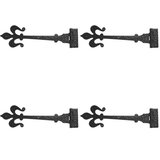 PACK Premium 400mm Antique Black Gate Hinge Classic Doors Traditional Gate Door Door Hinges