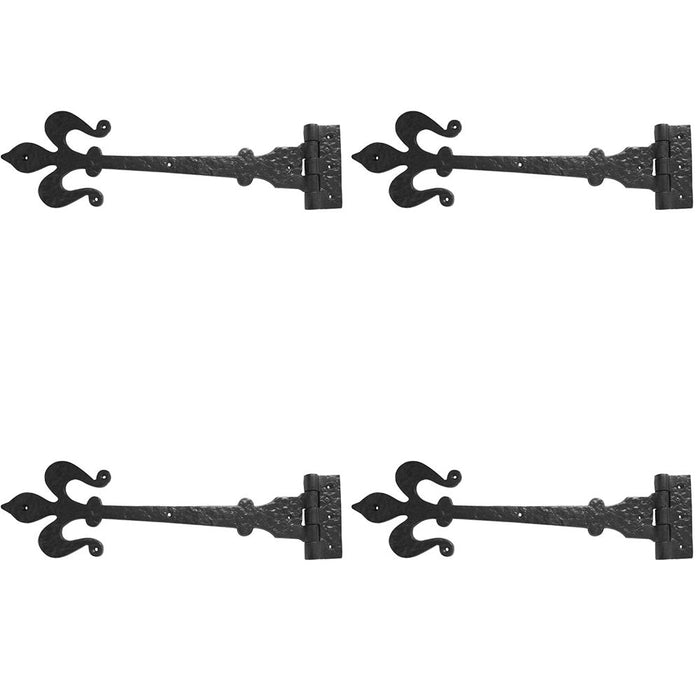 PACK Premium 400mm Antique Black Gate Hinge Classic Doors Traditional Gate Door Door Hinges