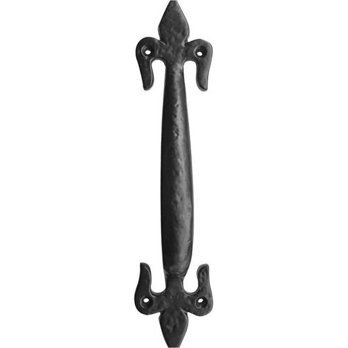 Elegant Fleur Black Pull Handle 125mm Stylish Home Decor Door Handle