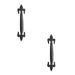 PACK Elegant Fleur Black Pull Handle 125mm Stylish Home Decor Door Handle (1)