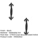 PACK Elegant Fleur Black Pull Handle 230mm Cabinets Drawers Door Handle (1)-1