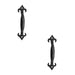 PACK Elegant Fleur Black Pull Handle 230mm Cabinets Drawers Door Handle (1)