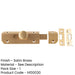 Elegant 100x35mm Satin Brass Architectural Slide Door Bolts Door Bolt Lock-1