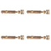PACK Elegant Architectural Slide Door Bolts Antique Brass 150x35mm Door Bolt Lock
