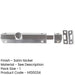 Stylish Architectural Slide Door Bolts 150x35mm Satin Nickel Finish Door Bolt Lock-1
